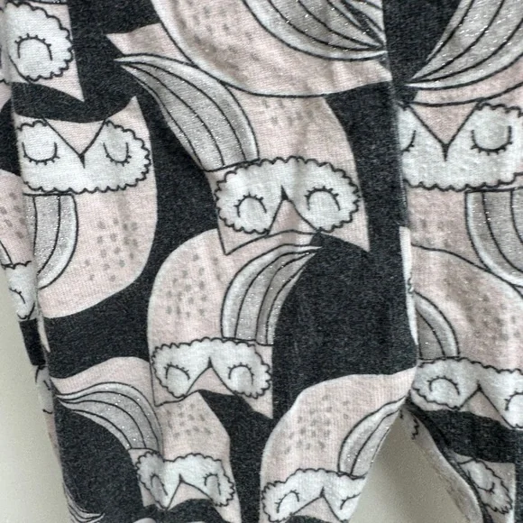 Simple Joys by Carter's 24M Black & Pink Owl Print Pajama Pants Bottoms - Picture 5 of 5